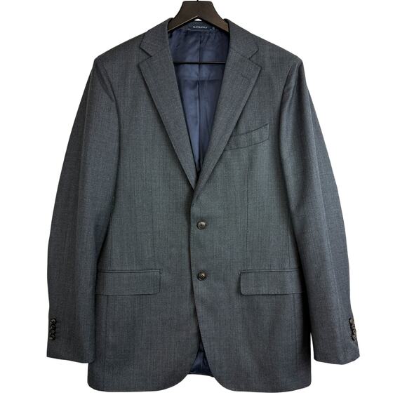 Suitsupply Pure Wool S130 Sienna Single Breasted Blazer Jacket Gray - 38R